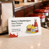 Carte De Visite Connectez-vous avec moi | Code QR Simple Hamburger
