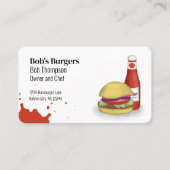 Carte De Visite Connectez-vous avec moi QR Code Simple Hamburger (Devant)