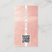 Carte De Visite Connectez-vous avec nous Code QR Logo blanc des mé (Dos)