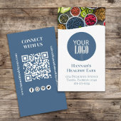 Carte De Visite Connectez-vous avec nous | Code QR Logo Photo mode