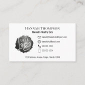 Carte De Visite Connectez-vous avec nous | Code QR Logo simple Log (Devant)