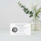 Carte De Visite Connectez-vous avec nous | Code QR Logo simple Log (Debout devant)