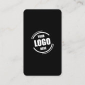 Carte De Visite Connectez-vous avec nous Code QR Noir Blanc Médias (Dos)