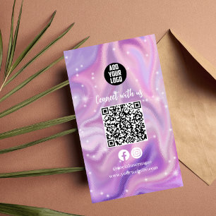 Carte De Visite Connectez-vous avec nous Instagram Facebook Social