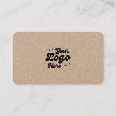 Carte De Visite Connectez-Vous Avec Nous Kraft Social Media QR Cod (Dos)