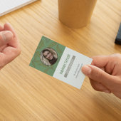 Carte De Visite Connectez-vous avec nous | Logo de thé vert QR Cod