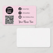 Carte De Visite Connectez-vous avec nous | Médias sociaux QR (Devant / Derrière)