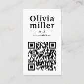 Carte De Visite Connectez-vous avec nous | Médias sociaux QR Code  (Dos)