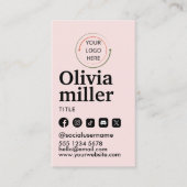 Carte De Visite Connectez-vous avec nous | Médias sociaux QR Code  (Devant)