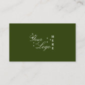 Carte De Visite Connectez-vous avec nous médias sociaux vert QR Co (Dos)