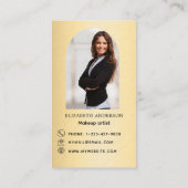 Carte De Visite Connectez-vous avec nous or photo Qr prime des méd (Dos)