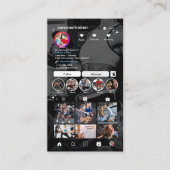Carte De Visite Connectez-vous avec nous Personal Trainer Black In (Devant)