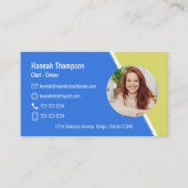 Carte De Visite Connectez-vous avec nous | Photo moderne QR Code b (Devant)