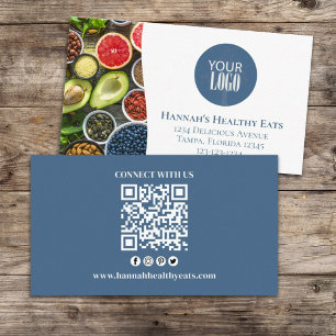 Carte De Visite Connectez-vous avec nous   QR Code Logo simple Pho