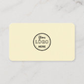 Carte De Visite Connectez-vous avec nous Qr Code Social Media Logo (Dos)