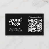 Carte De Visite Connectez-vous avec nous QR Code Téléchargez votre (Devant)