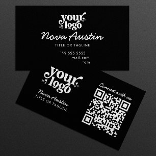 Carte De Visite Connectez-vous avec nous QR Code Téléchargez votre
