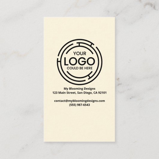 Carte De Visite Connectez-vous avec nous Social Media Code QR (Dos)