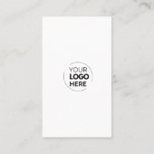 Carte De Visite Connectez-vous avec nous | Social Media QR Code Bl (Dos)