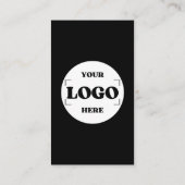 Carte De Visite Connectez-vous avec nous Social Media QR Code noir (Dos)