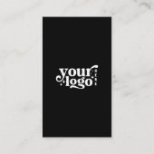 Carte De Visite Connectez-vous avec nous Social Media QR Code noir (Dos)