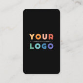 Carte De Visite Connectez-vous avec nous Social Media QR Code noir (Dos)