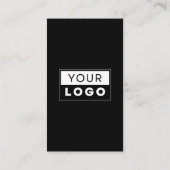 Carte De Visite Connectez-vous avec nous Social Media QR Code noir (Dos)