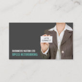 Carte De Visite Connectons-nous, accélérons l'organisateur d'événe (Devant)