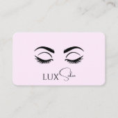 Carte De Visite Connexion aux médias sociaux Lashs de logo du code (Devant)