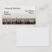 Carte De Visite Connexion complexe de fil de réseau informatique (Devant / Derrière)