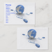 Carte De Visite Connexion du monde (Devant / Derrière)