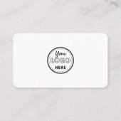 Carte De Visite Connexion Minimale Avec Nous Code Qr Moderne Blanc (Dos)