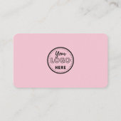 Carte De Visite Connexion Minimale Avec Nous Code Qr Moderne Rose (Dos)