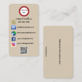 Carte De Visite Connexion modifiable avec nous (Devant / Derrière)