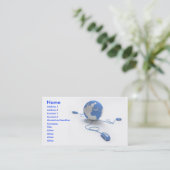 Carte De Visite Connexion mondiale (Debout devant)