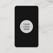 Carte De Visite Connexion Noire avec le code QR US (Dos)