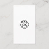 Carte De Visite Connexion simple avec nous Code Qr Entreprise (Dos)