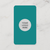 Carte De Visite Connexion turquoise avec le code QR américain (Dos)