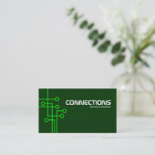 Carte De Visite Connexions - Vert foncé (Debout devant)
