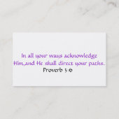 CARTE DE VISITE CONNIE BRELAND VOTRE REPRÉSENTANT D'AVON (Dos)