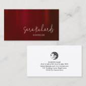 Carte De Visite Connoiseur sommelier de vin (Devant / Derrière)