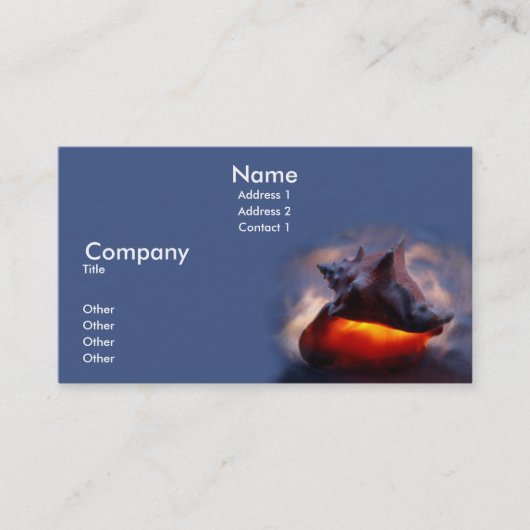 Carte De Visite Conque lumineuse (Devant)