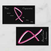 Carte De Visite Conscience de cancer du sein (Devant / Derrière)