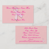 Carte De Visite Conscience de cancer du sein (1) (Devant / Derrière)