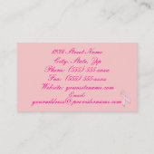 Carte De Visite Conscience de cancer du sein (1) (Dos)