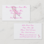 Carte De Visite Conscience de cancer du sein (1) (Devant / Derrière)