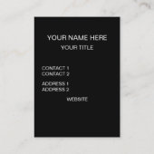 Carte De Visite Conscientisation de la dyslexie Enseignants Élèves (Dos)