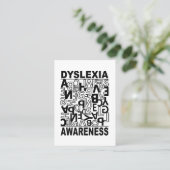 Carte De Visite Conscientisation de la dyslexie Enseignants Élèves (Debout devant)