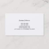 Carte De Visite Conseil, coach de vie, thérapie, thérapeute, (Dos)