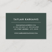 Carte De Visite Conseil de coupe des légumes du champ de santé (Dos)